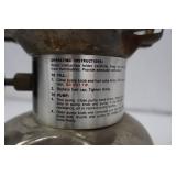 Vintage Green-Top Kerosene Lantern - Pressure Camp Lantern, Metal Base