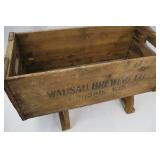 WAUSAU Brewing Co. Wooden Beer Crate - Vintage Wisconsin Display Box
