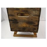 WAUSAU Brewing Co. Wooden Beer Crate - Vintage Wisconsin Display Box
