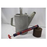 Hudson Sprayer & Duster and Galvanized Watering Can - Vintage Garden Tools