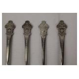 BUCHERER OF SWITZERLAND Spoons - Rolex Crest Handles - 4-Piece Set