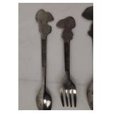 Vintage Peanuts Snoopy Flatware - Stainless Steel 5-Piece Set (1958-1965)