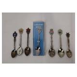 Souvenir Spoons Collection - Canada & Holland Emblems (7-Piece Lot)
