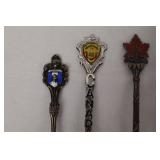 Souvenir Spoons Collection - Canada & Holland Emblems (7-Piece Lot)