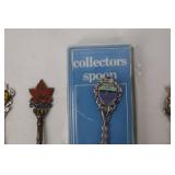 Souvenir Spoons Collection - Canada & Holland Emblems (7-Piece Lot)