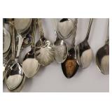 State Collector Spoons - Vintage Assortment with Enamel State Emblems & City Marks