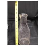 Vintage Carnation Milk Glass Bottles in Wire Crates - Embossed Dairy Bottles, Assorted Sizes