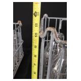 Vintage Carnation Milk Glass Bottles in Wire Crates - Embossed Dairy Bottles, Assorted Sizes