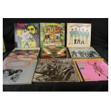 Vintage 9-LP Vinyl Lot: Temptations, Rascals, Supremes, Spirit, Pickett, Raiders, ZZ Top