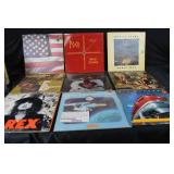 Lot of 9 Vintage LP Records - T. Rex, Leonard Nimoy, Poco, Marion Brown, Jethro Tull, Butterfield Blues Band