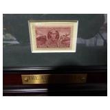 The Alton Limited by Jim Deneen - Framed Print (22 x 18 in) with Stamp Insets