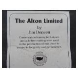 The Alton Limited by Jim Deneen - Framed Print (22 x 18 in) with Stamp Insets