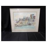 Linda Koutsky Cityscape Limited Edition Print 343/980 Size 36x30