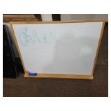 Whiteboard 48 in x 36 in - Wooden Frame with Eraser Tray