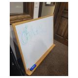 Whiteboard 48 in x 36 in - Wooden Frame with Eraser Tray