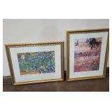 Van Gogh Les Iris & Garden in Arles Framed Prints - 2 Pieces, 32 x 26 in