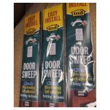 Cinch Door Sweep - Bronze, Easy Install Self-Adhesive - Lot of 3