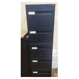 Locking Vertical Filing Cabinet - 6-Drawer, 18W x 28D x 63H