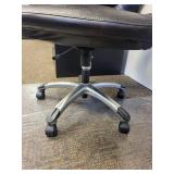 Serta Black Leather Executive Office Chair - High-Back with Armrests