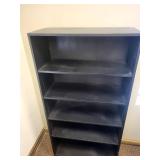 Black Wood Shelving Unit - 36 W x 15 D x 72 H with 5 Adjustable Shelves
