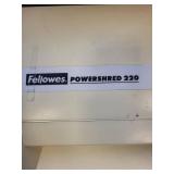 Fellowes Powershred 220 Paper shredder with bags - measuring 17 x 17 x 32 in