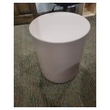 Peter Pepper Products Platiglas Pink Acrylic Cylinder Round Barrel Ottoman Stool