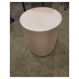 Peter Pepper Products Platiglas Pink Acrylic Cylinder Round Barrel Ottoman Stool