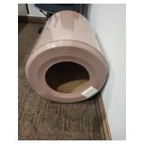 Peter Pepper Products Platiglas Pink Acrylic Cylinder Round Barrel Ottoman Stool