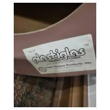 Peter Pepper Products Platiglas Pink Acrylic Cylinder Round Barrel Ottoman Stool