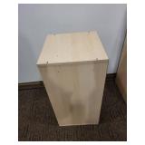 Birch Wood 2-Shelf Open Bookcase Storage Cabinet - Natural Finish