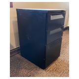 Filing Cabinet - Blue 3-Drawer with Locking Top Drawer