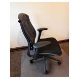 Herman Miller Office Chair Mesh Back with Adjustable Armrests & Included Chair Mat