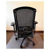 Herman Miller Office Chair Mesh Back with Adjustable Armrests & Included Chair Mat