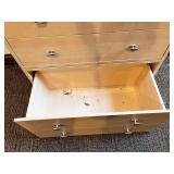 Light Wood Dresser - three Stacking Drawers with Silver Pulls