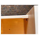 Light Wood Dresser - three Stacking Drawers with Silver Pulls