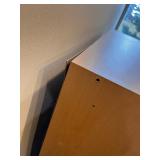 Light Wood Dresser - three Stacking Drawers with Silver Pulls