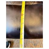 UE Furniture Leather Executive Office Chair - Black, Wood Armrests, 5-Star Base