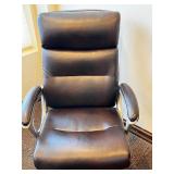 La-Z-Boy Executive Leather Office Chair - High-Back, 5-Star Base