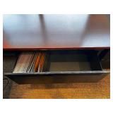 Two-Drawer Filing Cabinet - Black Metal Locking Office Cabinet