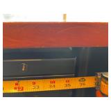 Two-Drawer Filing Cabinet - Black Metal Locking Office Cabinet