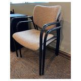 Herman Miller Office Chairs - Beige Fabric, Black Tubular Frame (Lot of 2)