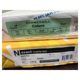 Bright Red and Pastel Green Paper