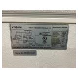 Vissani 5.0 cu. ft. Manual Defrost Chest Freezer with LED Light in White Garage Ready