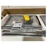 HomCom L Shaped Gaming Desk with LED Lights and Power Outlets 59 Corner Computer Desk