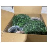 NovaCraft Set of 2 20.5" Artificial Ball Boxwood Topiary Trees with Pot, Indoor Outdoor Fake Plants for Home Office & Living Room Decor