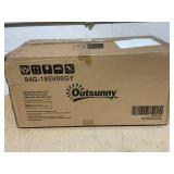 Outsunny 4-Piece Seat Cushion Pillows Replacement, Patio Chair Cushions Set with Back for Indoor Outdoor, Grey | Aosom Canada