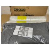 Outsunny 4-Piece Seat Cushion Pillows Replacement, Patio Chair Cushions Set with Back for Indoor Outdoor, Grey | Aosom Canada