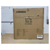 HOMCOM Narrow Side Table End Table with Charging Station, USB Ports, Modern End Table with Storage for Living Room, Brown