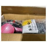 Costway 6V Kids Ride on Chopper Motorcycle 3 Wheel Trike with Headlight and Horn Pink