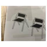 Set of 2 Giantex Folding Dining Chairs Set, Wooden Folding Chair with Rattan Backrest & Seat
